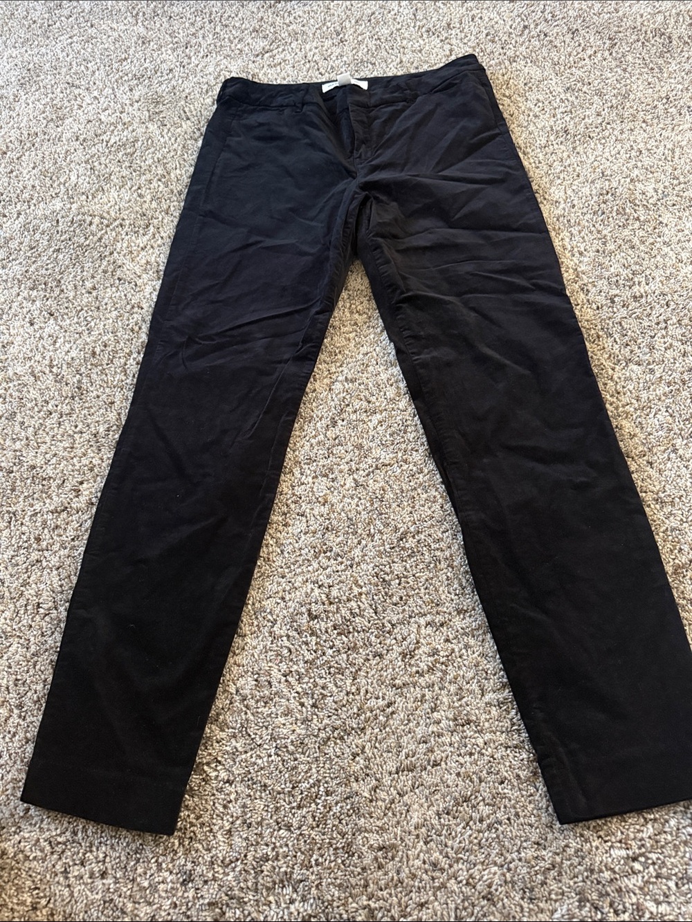 Old Navy Black Ankle-Length Straight Pants